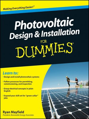 cover image of Photovoltaic Design and Installation For Dummies